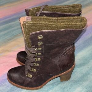 UGG Australia 'Fabrice' High Heel Ankle Boots 7.5
